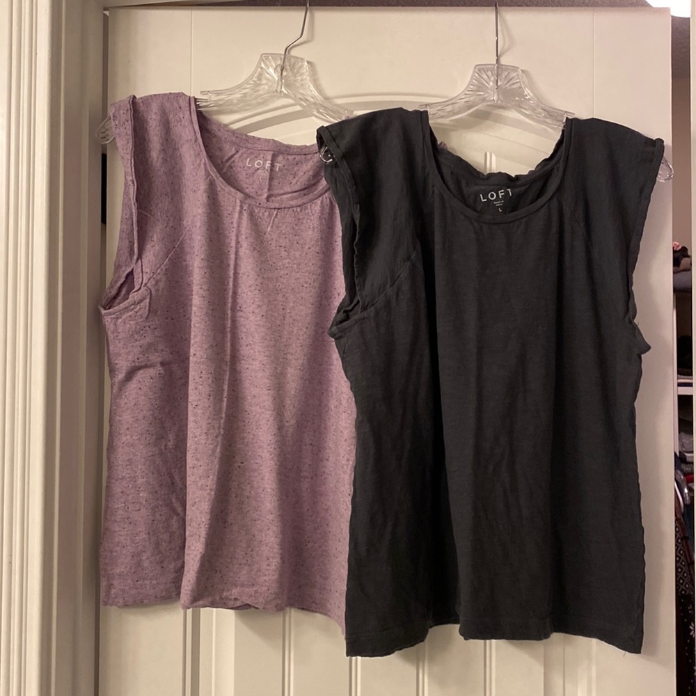 New without tags Set of Loft flutter tees